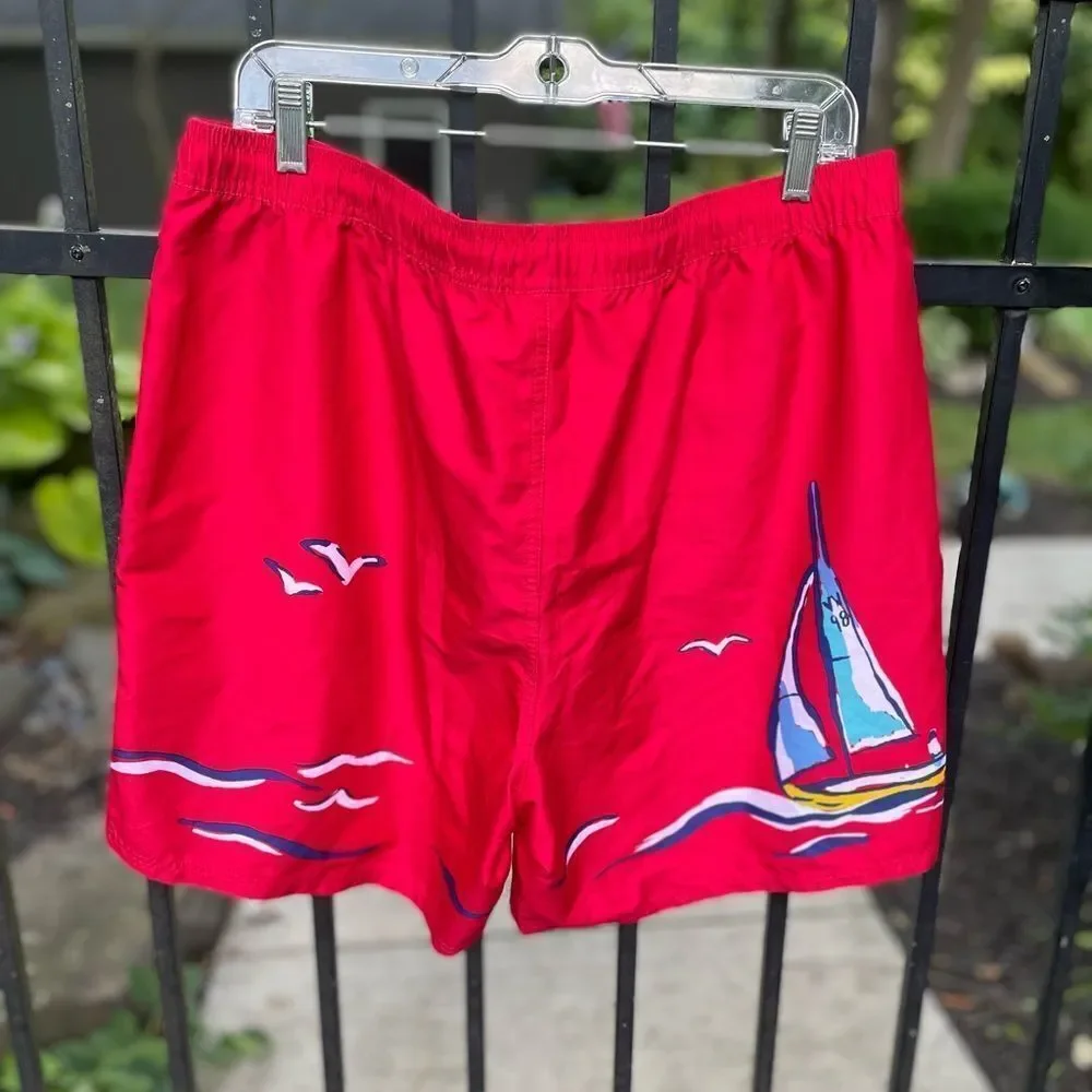 VINEYARD VINES red sailboat swim trunks